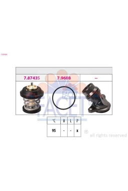 FACET 7.8743K | Termostat-VW 1.8-2.0 Tfsi Golf V Passat A3 A4 A5