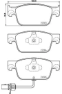 BREMBO P85153 | Fren Balatası Ön (Audi A4 16-A5 17 -)