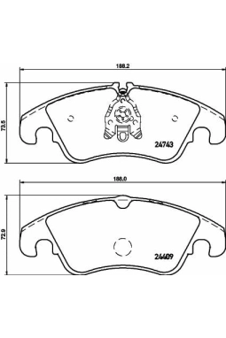 HELLA PAGİD 8DB355013-751 | Ön Fren Balatası Audi A4 A5 A6 Q5