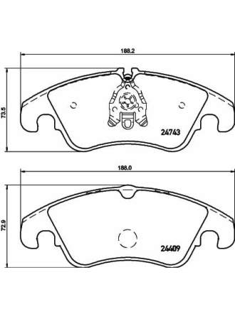 HELLA PAGİD 8DB355013-751 | Ön Fren Balatası Audi A4 A5 A6 Q5