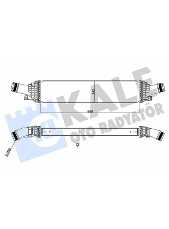 KALE 342600 | Turbo Radyatörü (Intercooler) 08 > Aı.A4-A5-Q5 1.8Tfsi-2.0Tfsi- TDI
