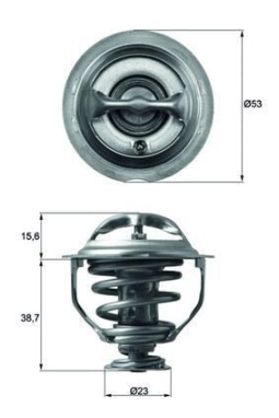MAHLE TX11795D | Termostat 95°C 09-15 Passat-Jetta 2.0Tsi