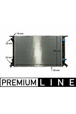 MAHLE CR910000P | Radyatör 08-Aı.A4-A5-Q5 1.8Tfsi-2.0Tfsi- TDI *P.H**