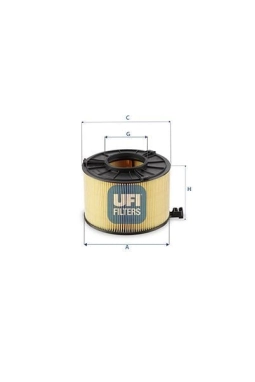 UFI 27.G10.00 | Hava Filtresi 2.0 TFSI A4 16-A5 17-2.0 TFSI Cvkb Dbpa Cvla Dkya