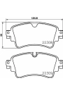 HELLA PAGİD 8DB355024-791 | Fren Balatası Arka (Disk 300×12 Audi A4 16-A5 17 -) (Disk 330×22 Audi Q5 17 -)
