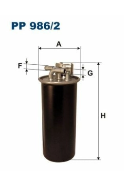 FILTRON PP986-2 | Mazot Filtresi 05-12 Aı.A6 2.7Tdi-3.0Tdi