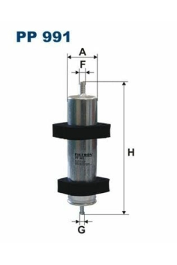 FILTRON PP991 | Mazot Filtresi 08-A4-A5-Q5-Q7 2.0-2.7-3.0Tdi