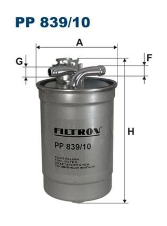FILTRON PP839-10 | Mazot Filtresi 05-Aı.A4-A6 2.0Tdi