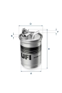 UFI 24.451.00 | Yakıt Filtresi (Mazot) Audi A4 A6 2.0 TDI Bna Blb Brf Bre Brd Bva Bvf Bvg 04-08