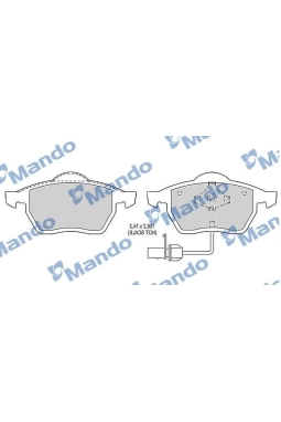 MANDO MBF015143 | Fren Balata Ön 02-04 Aı.A6