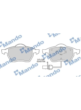 MANDO MBF015143 | Fren Balata Ön 02-04 Aı.A6