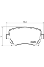 HELLA PAGİD 8DB355010-971 | Fren Balatası Audi, VW A4 (8E2, B6) , A4 (8Ec, B7) , A4 Avant (8E5, B6) , A4 Avant (8Ed, B7) , A4 Conver