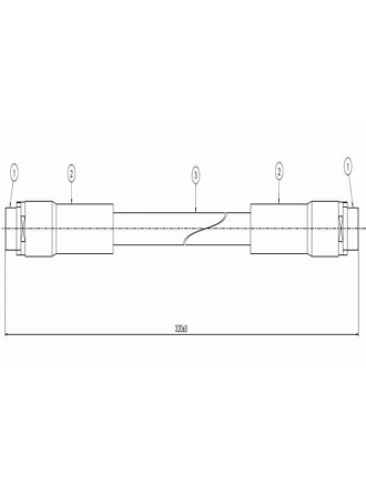 CAVO C801.002.A | Fren Hortumu Ön Passat 96-00 / A4 94-01 A6 94-04 / Superb 02-07 | 2 Adet