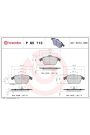 BREMBO P85113 | Fren Balatası Ön (Audi A4 08-16 A5 08-11)