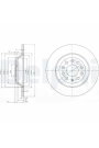 DELPHI BG3956C | Disk Arka 01-11 Aı.A6 Kaplamalı | 1 Adet
