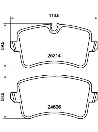 HELLA PAGİD 8DB355025-311 | Fren Balatası Audi, Porsche A4 Avant (8K5, B8) , A4 Avant (8W5, B9) , A5 (8T3) , A5 Convertible (8F7) ,