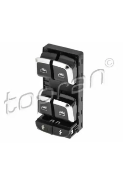 TOPRAN 116235001 | Audi Q3 2012-2018 Arası Cam Açma Düğmesi Sol Şoför Tarafı Kromlu