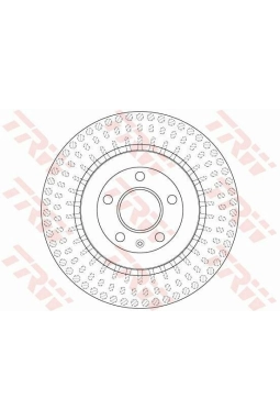 TRW DF6175S | Disk Arka (Ad) 08-Aı.A4-A5-A6-Q5-Q7 Kaplamalı (Kutu Fıyat Tek) | 2 Adet