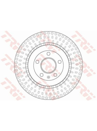 TRW DF6175S | Disk Arka (Ad) 08-Aı.A4-A5-A6-Q5-Q7 Kaplamalı (Kutu Fıyat Tek) | 2 Adet