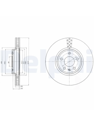 DELPHI BG4080C | Disk On 08-Aı.A4-A5-Q5 Kaplamalı | 1 Adet