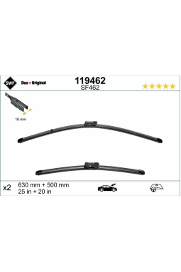 VALEO 119462 | Silgi Süpürgesi Tk 63 + 50Cm 17-A6-A7-Q5