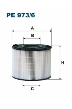FILTRON PE973-6 | Mazot Filtresi 05-Touareg-Q7 3.0Tdi