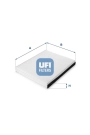 UFI 53.189.00 | VW T5 Amarok Q7 Touareg Polen Filtresi 7H0819631