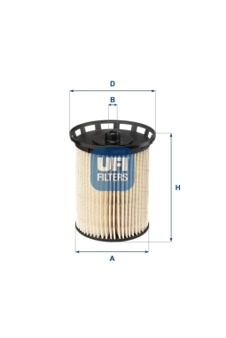 UFI 26.129.00 | Yakıt Filtresi (VW Touareg 18- Audi Q7 16- Q8 19)
