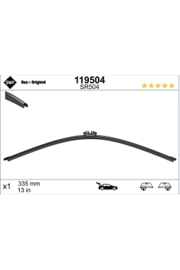 VALEO 119504 | Silecek Süpürgesi 335mm Arka Polo Golf V (Swf)
