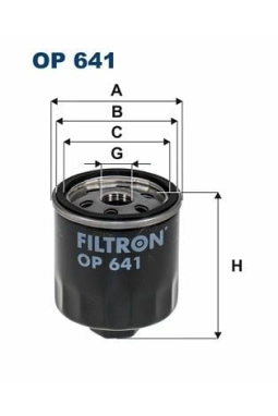 FILTRON OP641 | Yağ Filtresi 99-Polo-Golf-Bora 1.4-1.6 Civatalı