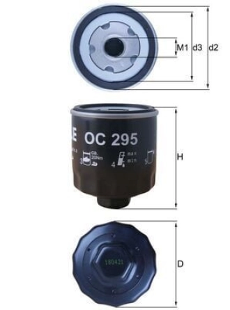 MAHLE OC295 | Yağ Filtresi Bora Variant (1J6) 99-051.4 16V Caddy II Kasa / Büyük Limuzin (9K9a) 95-0460 1.4 75 1.6 45017 Caddy II Mpv (9K9b) 95-041.4 16V Golf III (1H1) 91-9745017 Golf III Van (1H1) 91-9745017 45078 Golf III Variant (1H5) 93-9945017 
