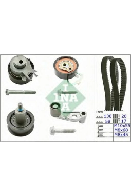 INA 530008910 | Seat İbiza 2010-2014 Model Arası 1.4 Benzinli Triger Seti
