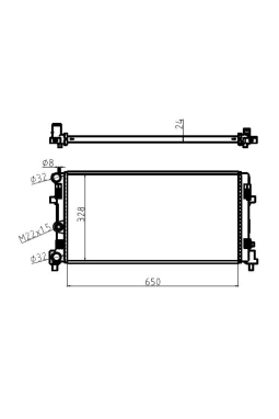 MGA 80418 | Su Radyatörü Brazing-650×328×24 (VW Polo 10-20 Audi A1 11-14 Seat Ibiza 09-17 Skoda Fabia 11-15)
