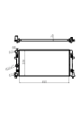 MGA 80418 | Su Radyatörü Brazing-650×328×24 (VW Polo 10-20 Audi A1 11-14 Seat Ibiza 09-17 Skoda Fabia 11-15)