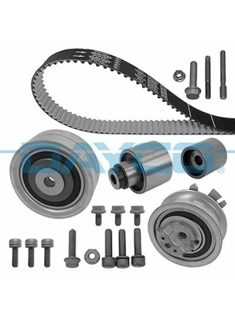 DAYCO KTB788 | Eksantrik Rulman Kiti (Triger Seti) Crafter Ckub A4 A5 A6 Q5 Golf VI T6 Leon Octavia Super B Caddy III Amarok 1,2Tdı 1,6Tdı 2.0 TDI 2.0 TDI 07-Beyaz Teflonlu Kayış