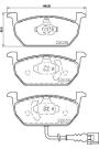 HELLA PAGİD 8DB355021-951 | Fren Balatası Audi, Seat, Skoda, VW A3 (85S, 85M) , A3 Convertible (8V7, 8Ve) , A3 Limousine (8Vs, 8Vm