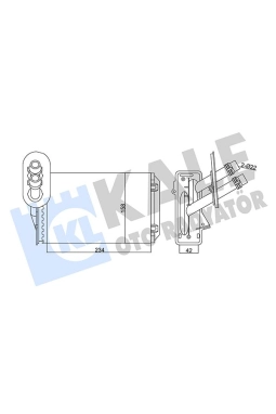 KALE 346255 | Seat Toledo 1998-2004 Kalorifer Radyatörü