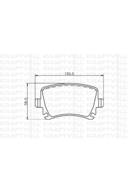 KRAFTVOLL 07010026 | Fren Balatası Arka A3 05 / 03-A4 Passat 1.6Fsı / 1.9 TDI / 2.0 TDI 95-16