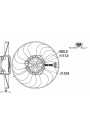 MAHLE CFF167000S | Fan Motoru-290 mm 90W (VW Polo 02-10 Seat Ibiza 02-10 Skoda Fabia 00-10)