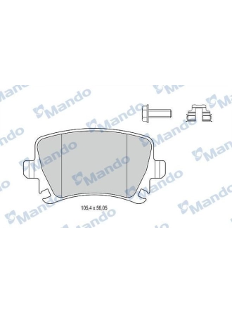 MANDO MBF015194 | Fren Balata Arka 04-Caddy-Golf.V-Jtt-Psst