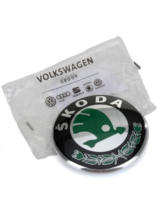 VAG / ORJINAL 1U0853621CMEL | Skoda Octavia 2004-2013 Model Arası Arka Bağaj Kapağı Logosu Orijinal