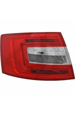 DEPO 665-1941L-UE | Skoda Octavia 2013 Model Sonrası Sol Stop (Şöför Tarafı) Led