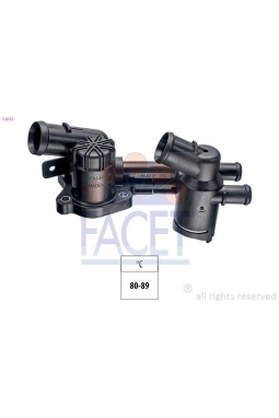 FACET 7.8773 | Termostat Muhafaza Conta Ve Sıcaklık Salterı Ile Caddy Golf VI Jetta Polo A1 A3 Altea Ibiza Leon Toledo Fabia Octavia Rapid Roomster Yeti 1.2Tfsı TSI Cbza Cbzb Cbzc