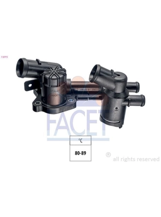 FACET 7.8773 | Termostat Muhafaza Conta Ve Sıcaklık Salterı Ile Caddy Golf VI Jetta Polo A1 A3 Altea Ibiza Leon Toledo Fabia Octavia Rapid Roomster Yeti 1.2Tfsı TSI Cbza Cbzb Cbzc