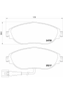 BREMBO P85131X | Ön Fren Balatası (VW Passat 11-15 Sharan 11-Seat Alhambra 11 -)