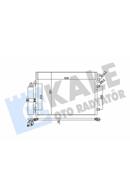 KALE 345285 | Klima Radyatörü (Kondenser) 05-Logan-Sandero 1.4-1.6 8V-16V