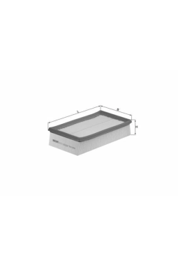 MAHLE LX933-2 | Hava Filtresi 06-Clio.III 1.5 DCI 1.6 16V