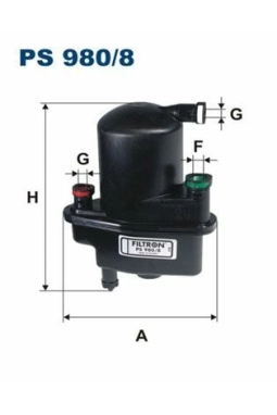 FILTRON PS980-8 | Mazot Filtresi Clio.3-Modus 1.5 DCI
