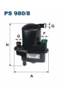 FILTRON PS980-8 | Mazot Filtresi Clio.3-Modus 1.5 DCI