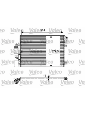 VALEO 817827 | Klima Radyatörü (Kondenser) 05-Logan-Sandero 1.4-1.6 8V-16V *U.K**